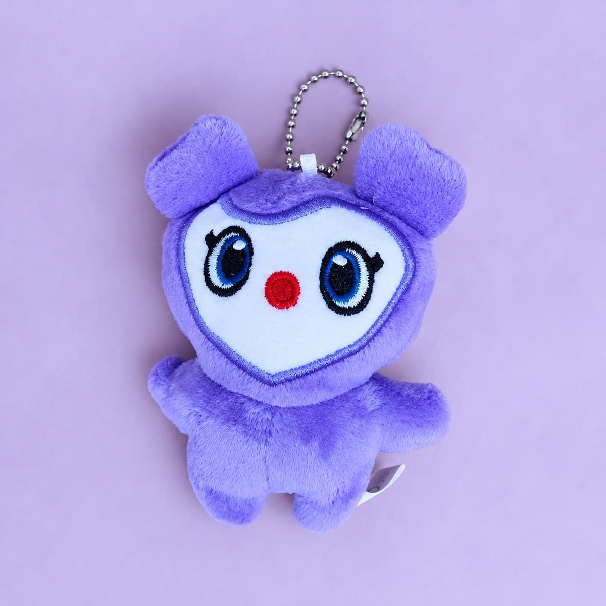 Llavero de peluche Twice carita corazón lila - foto 2