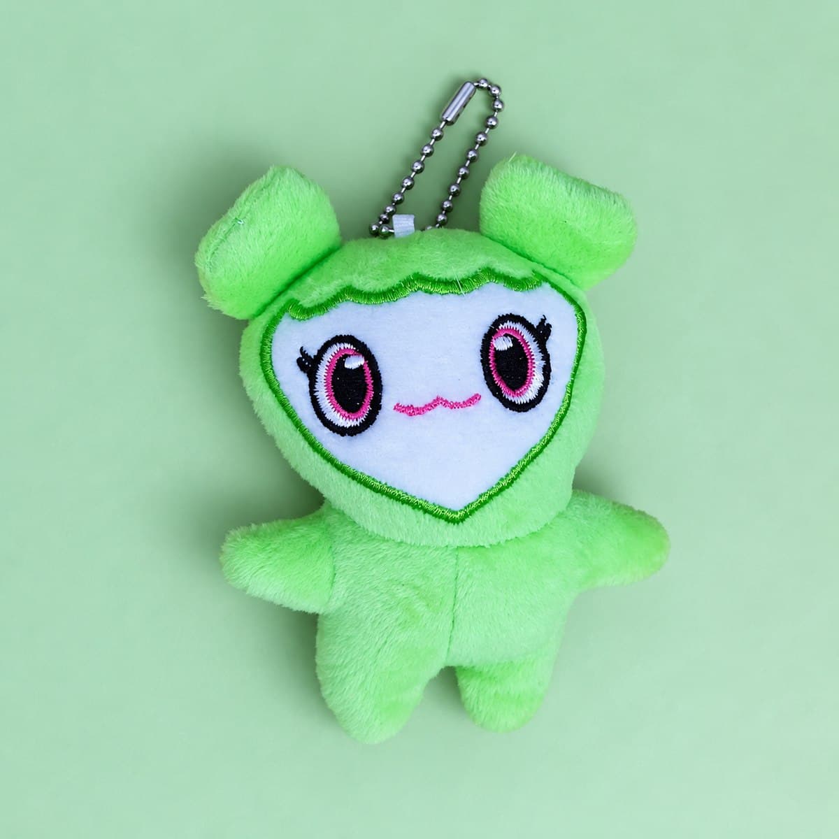 Llavero de peluche Twice carita corazón verde - foto 2