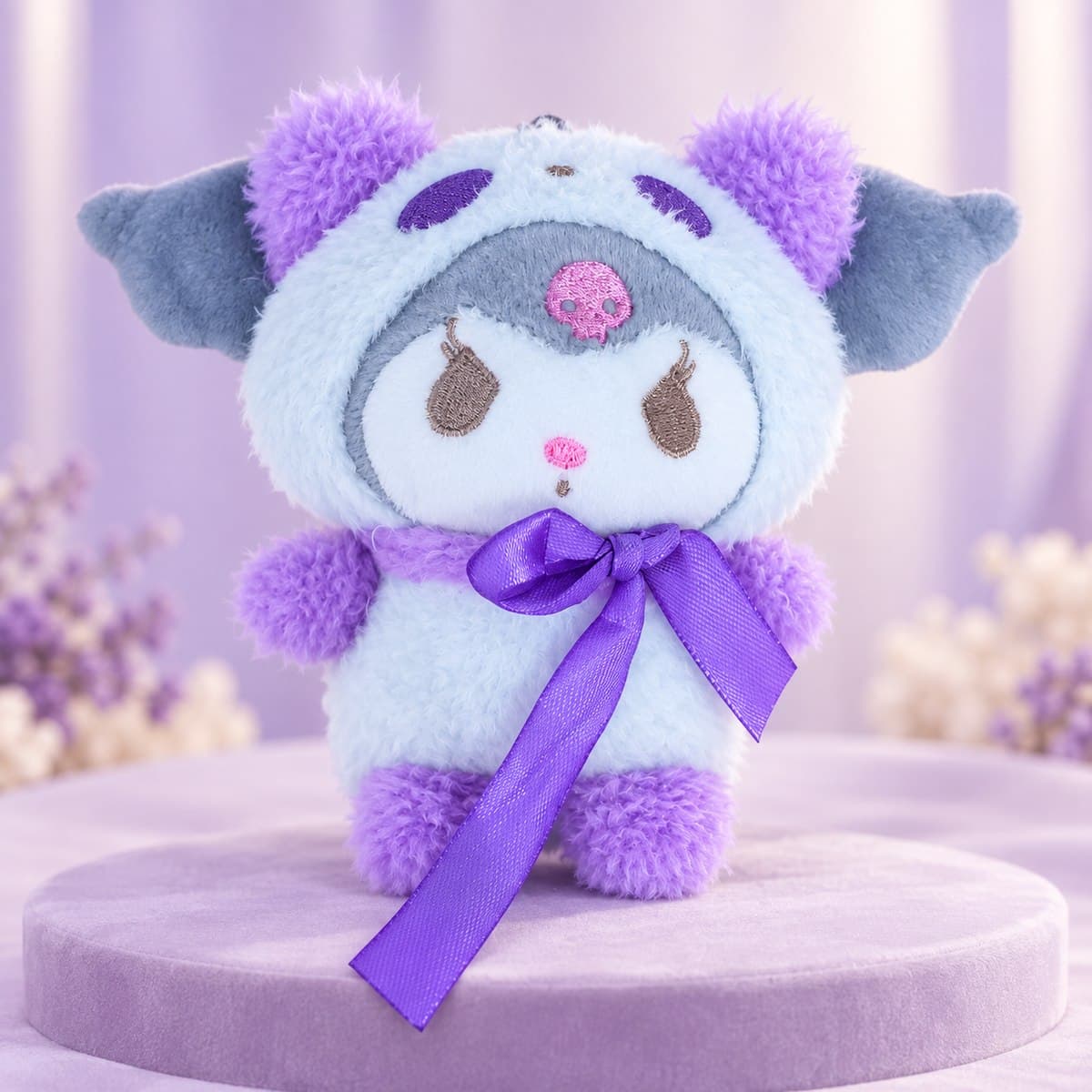 Peluche Kuromi con capucha lila - foto 2