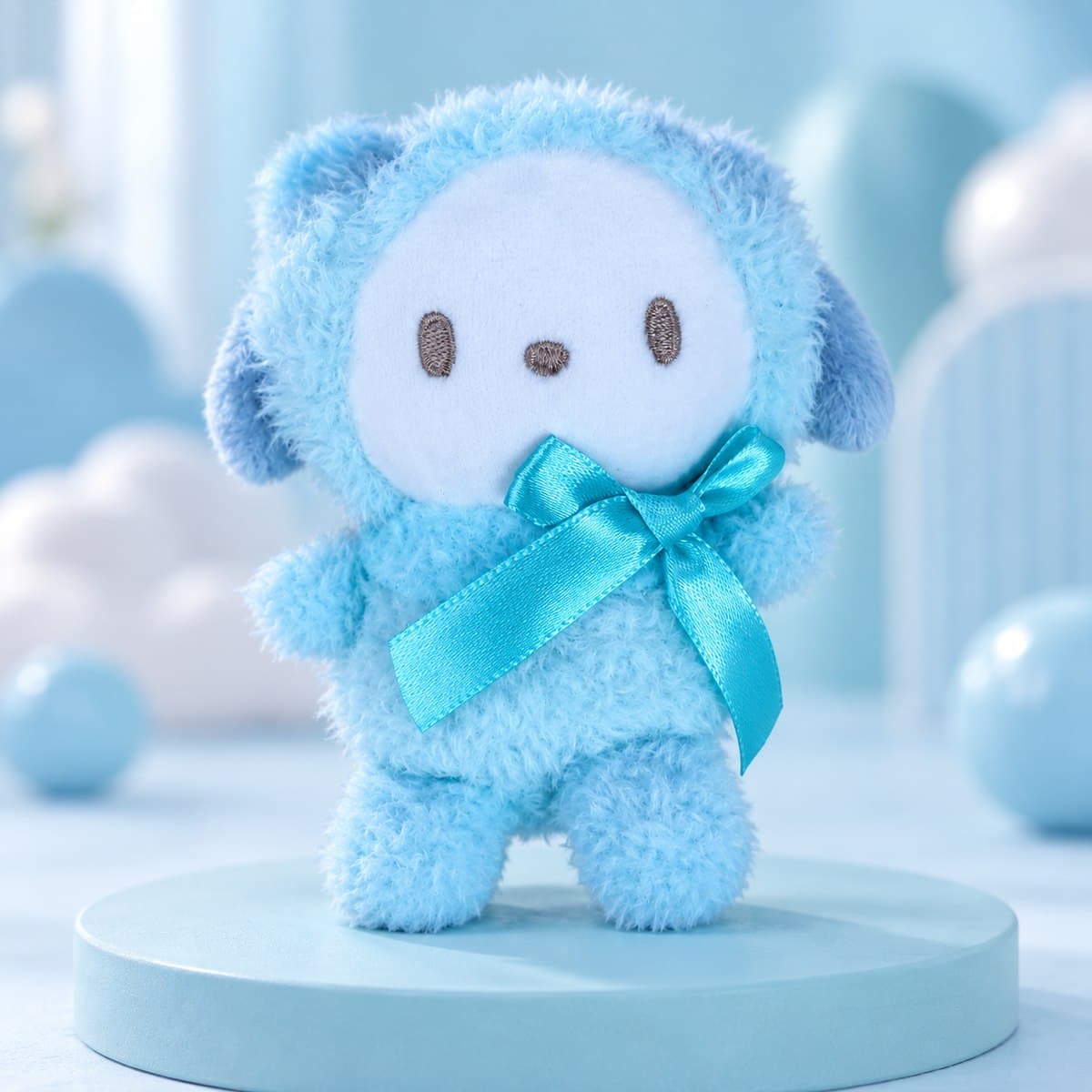 Peluche Pochacco con lazo celeste - foto 2